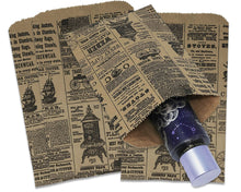 6x9 Newspaper print Paper Kraft Bags, Vintage Style Newsprint Bags - ShipNFun