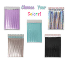 You Choose! 5 Colors 6x9 Bubble Padded Mailers, Ice Blue, Lavender, Nude Pink, Black, Holographic 6x10 Metallic Shipping Envelopes - ShipNFun