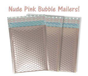 You Choose! 5 Colors 6x9 Bubble Padded Mailers, Ice Blue, Lavender, Nude Pink, Black, Holographic 6x10 Metallic Shipping Envelopes - ShipNFun