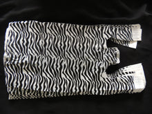 50 Zebra and Leopard Plastic T-Shirt Bags 8x5x16 Party Favor Animal Print Bags - ShipNFun