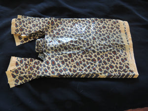 50 Zebra and Leopard Plastic T-Shirt Bags 8x5x16 Party Favor Animal Print Bags - ShipNFun