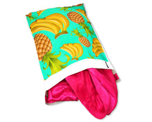10x13 Poly Mailers, Teal Pineapple Banana Tropical Theme Self Seal, Cosmetic Clothing Custom Flat Shipping Mailing Envelope Bags