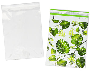 Copy of 100 Pack, 50 Each 10x13" Flat Poly Mailers & 10x13 Clear Bags for Shirts, Self Sealing Shipping Clothing Flat Envelopes and Bag Combo Pack