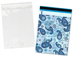 Copy of 100 Pack, 50 Each 10x13" Flat Poly Mailers & 10x13 Clear Bags for Shirts, Self Sealing Shipping Clothing Flat Envelopes and Bag Combo Pack