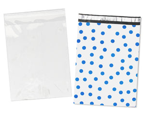 Copy of 100 Pack, 50 Each 10x13" Flat Poly Mailers & 10x13 Clear Bags for Shirts, Self Sealing Shipping Clothing Flat Envelopes and Bag Combo Pack