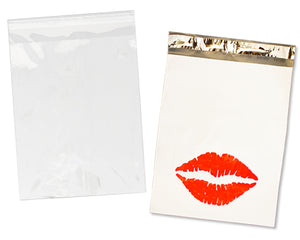 Copy of 100 Pack, 50 Each 10x13" Flat Poly Mailers & 10x13 Clear Bags for Shirts, Self Sealing Shipping Clothing Flat Envelopes and Bag Combo Pack