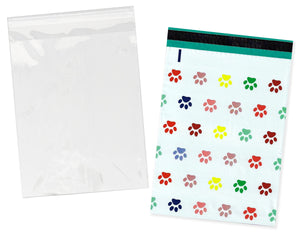 Copy of 100 Pack, 50 Each 10x13" Flat Poly Mailers & 10x13 Clear Bags for Shirts, Self Sealing Shipping Clothing Flat Envelopes and Bag Combo Pack