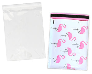 Copy of 100 Pack, 50 Each 10x13" Flat Poly Mailers & 10x13 Clear Bags for Shirts, Self Sealing Shipping Clothing Flat Envelopes and Bag Combo Pack