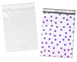 Copy of 100 Pack, 50 Each 10x13" Flat Poly Mailers & 10x13 Clear Bags for Shirts, Self Sealing Shipping Clothing Flat Envelopes and Bag Combo Pack