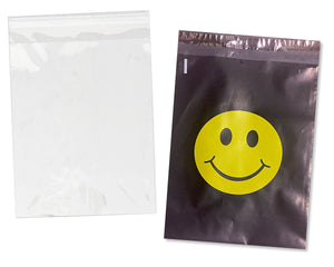 Copy of 100 Pack, 50 Each 10x13" Flat Poly Mailers & 10x13 Clear Bags for Shirts, Self Sealing Shipping Clothing Flat Envelopes and Bag Combo Pack