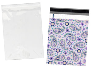 Copy of 100 Pack, 50 Each 10x13" Flat Poly Mailers & 10x13 Clear Bags for Shirts, Self Sealing Shipping Clothing Flat Envelopes and Bag Combo Pack