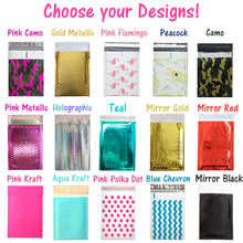 Any Style 6x10 Metallic Glamour Bubble Mailers Padded Shipping Envelopes Poly 0 - ShipNFun