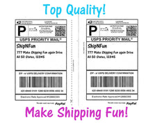 25, 50, 100, 200 Shipping Labels - Top Quality Jam Free, 2 Labels per Sheet Mailing Address Labels, USPS, Fedex, UPS Approved Half Page