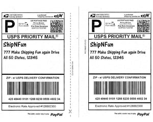 200 Shipping Labels - Top Quality Jam Free, 2 Labels per Sheet for Stamps.com, PayPal, USPS, Fedex, UPS Mailing Half-Page Mailing Labels