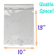 200 10 x 13" Crystal Clear Self Seal Transparent Plastic Cellophane Poly Bags Clear bags for Cookies, Gifts 1.5 Mil