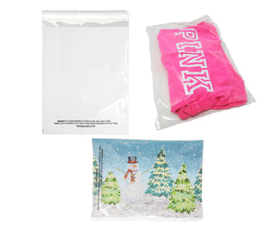 7 Sizes Crystal Clear Self Seal Transparent Plastic Cellophane Poly Bags,  Cookies, Candy, Gifts, Merchandise, Tshirts, Storage Bags 1.5 Mil