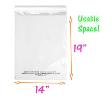 7 Sizes Crystal Clear Self Seal Transparent Plastic Cellophane Poly Bags,  Cookies, Candy, Gifts, Merchandise, Tshirts, Storage Bags 1.5 Mil