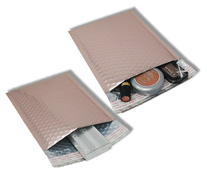 All 3 Sizes Bubble Mailers 8x12, 6x10, 4x8 Nude Pink, Assorted Combo Pack, Glamour Strong, Durable Seal Shipping Padded Envelopes, 6x9 Inch