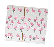 6 Pack 8x6x6&quot; Pink Flamingo Designer Boxes, Recyclable, Reusable Shipping Favor Boxes for Gifts, Cute Party Cardboard Paper 32 lb Test Boxes