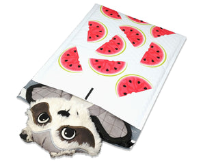 8x12 Watermelon Design Poly Bubble Mailers, (8.5x11 Usable Space) Protective Fun Colored Padded envelopes, Self Seal Adhesive Shipping Bags