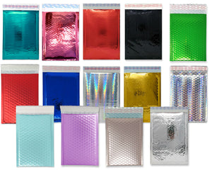 6&quot;x10&quot; Metallic Bubble Envelopes, Quality Packaging Protective Air Padded Colored Self Seal Mailing Shipping Bags #0 6x9, USPS, UPS FEDEX