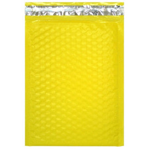 30 Pack 4x8, 6x10", 8x12, 10x15 Inch Hot Pink, Yellow, Purple Padded Colored Poly Bubble Mailers, Self Seal Mailing Shipping Envelope Bags