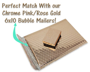 Rose Gold 3x2x1 - 3.5x3.5x1&quot; inch Cotton Filled Presentation Jewelry Boxes Paper Gift Display Retail Ring, Bracelets,  Storage Glam Design