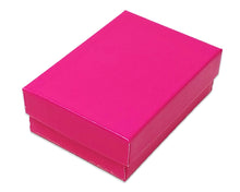 U.S.A- Hot Pink 3x2x1 Inch Cotton Filled Presentation Jewelry Boxes Paper Gift Display Retail Craft  Ring, Bracelets, Storage Pink Design