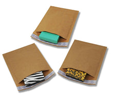 6x10 Aqua, White, Black, Brown Kraft Bubble Mailers Combo Pack, Padded Quality Envelope Mailers, Self Sealing Business Mailing Envelopes