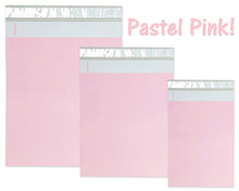 6x9, 9x12, 12x15, 14.5 x19 Pastel Pink Flat Poly Self Sealing shipping Mailers, Pink Design Mail bags, USPS, Fedex, UPS Approved Light pink