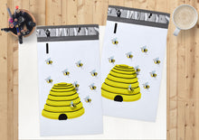 6x9 Honey Bee Flat Poly Mailers, Cute Self Sealing adhesive shipping Mailers, Colorful Design Mail bags, USPS, Bumblebee Fedex, UPS Approved