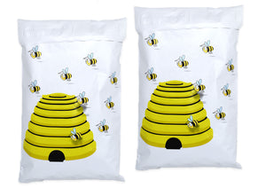 6x9 Honey Bee Flat Poly Mailers, Cute Self Sealing adhesive shipping Mailers, Colorful Design Mail bags, USPS, Bumblebee Fedex, UPS Approved