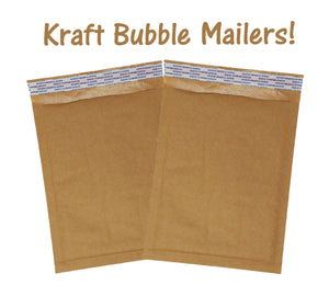 Brown Kraft 5x9&quot; Bubble Mailers!  10, 20, 35 or 100 Pack Eco Freindly Padded Mailing Envelopes, Cushioned Shipping Recyclable Paper Mail Bag