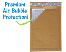 Brown Kraft 5x9&quot; Bubble Mailers!  10, 20, 35 or 100 Pack Eco Freindly Padded Mailing Envelopes, Cushioned Shipping Recyclable Paper Mail Bag