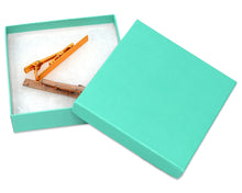 Mint Green Teal 3x2x1, 3.5x3.5x1 Inch Cotton Fiber Filled Presentation Jewelry Boxes Kraft Paper Gift Display Craft Ring, Bracelet U.S.A