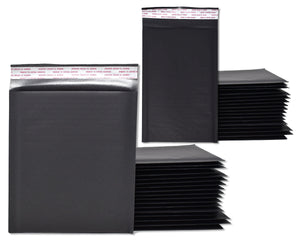 4x8, 6x10 Black Matte Kraft Bubble Mailers! Colorful Unique Quality Padded Envelope Mailers, Cushioned Peel n Seal Shipping Mail Postal Bags