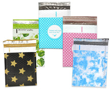 6x10&quot; Black W/ Gold Stars, Dream Clouds, Tropical Leaves, Pink & Blue Polka Dot Love Poly Bubble Mailers! Padded Self Sealing Shipping Bags!