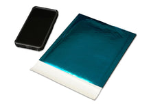 6x10, 8x12, Inch Polished Mirrored Teal Metallic Bubble Mailers, Shiny, Reflective Padded Self Sealing Shipping Rigid Durable Envelopes