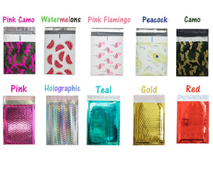 Any Style 6x10 Metallic Glamour Bubble Mailers Padded Shipping Envelopes Poly 0 - ShipNFun