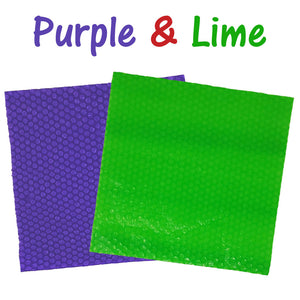 Red, Green and Purple Perforated 12" Cushioned Bubble Roll Wrap, Colorful Recyclable Shipping Packaging Wrap Choose your colors! - ShipNFun